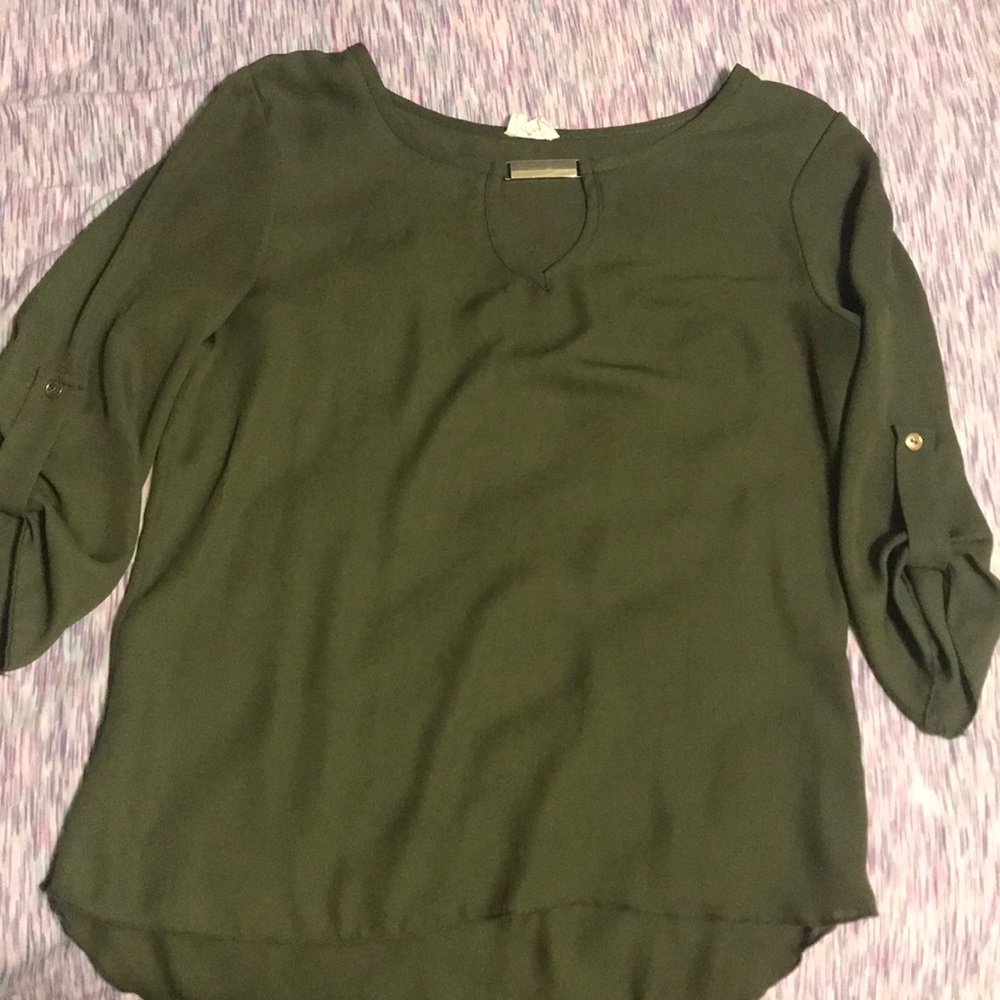 Olive green blouse